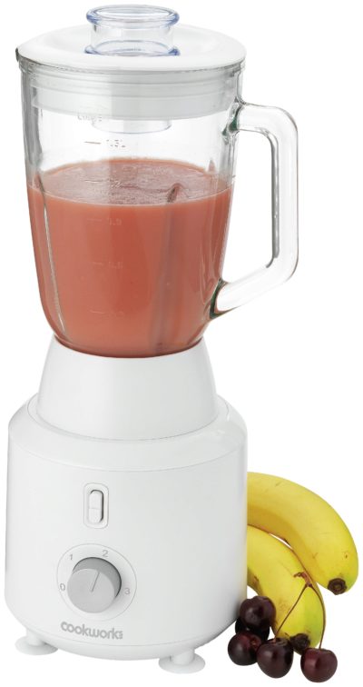 Cookworks 1.5L Glass Blender - White.